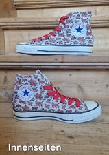 bunte Converse All Star Chucks fliegende Herzen rot weiß 37,5 UK 5 high Sneaker