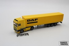 Herpa DAF 95 SSC Planensattelzug gelb/grau Werbemodell „DAF“ 1:87 /H22048