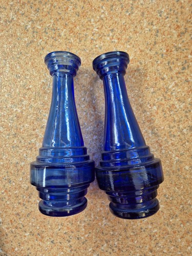 Kobaltblaue vase aus - 2x,
