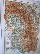 1910: Physische Karte der