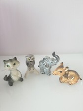 GOEBEL KONVOLUT/ 4 PORZELLAN FIGUREN / TIERE/ ALT