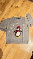 Up2Fashion Damen Pullover Gr. L Pinguin Weihnachten