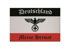 Aufnäher Reichsadler Deutschland meine Heimat Fahne Aufbügler Patch 9 x 6 cm