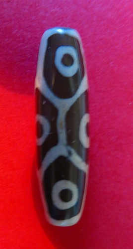 Dzi bead achat aus - dzi, bead,achat