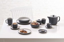 Eierteller 6er Set Jasper grau