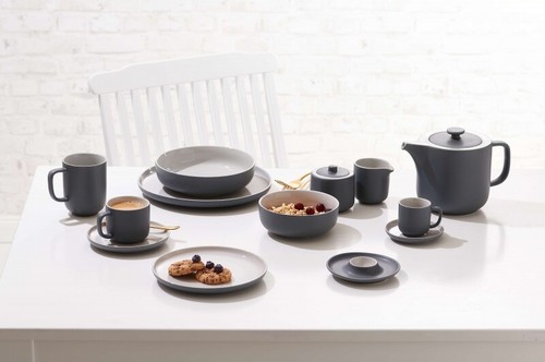 Eierteller 6er set jasper grau - 6er,