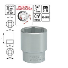 Stecknuss 55 mm lang