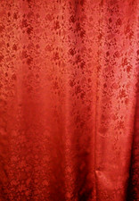 Dekostoff Cindy terra-rot Rest 5  Meter blickdicht  Stoff  glänzend Gardine