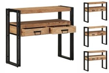 Konsole Schwarz 90x33x75 Cm