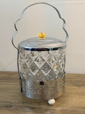 Vintage Art Deco Glas & Chrom