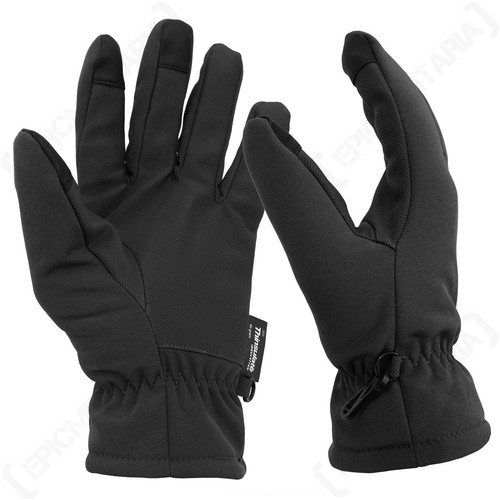 Schwarze softshell handschuhe - softshell,