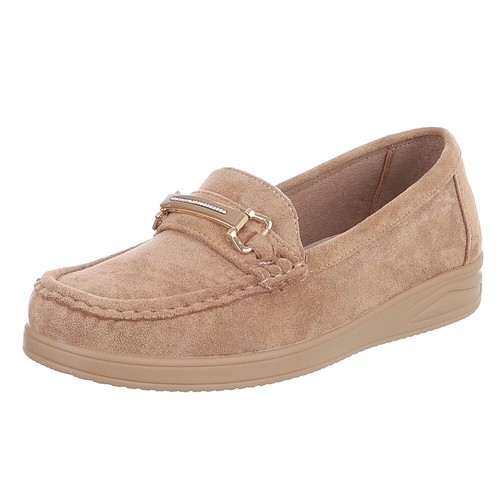 Damen mokassins mit - damen, strass