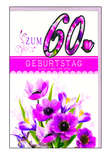 Geburtstag a4 - 60.,