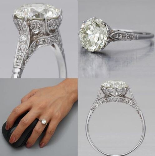 Massiver 14k weißgold 10ct - massiver, 2,10ct