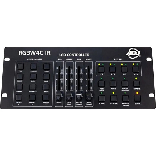 Adj rgbw4c dmx controller - ir,