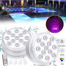 Unterwasser Licht 13 LED Poolbeleuchtung RGB Poollampen Dekolicht für Pool Teich