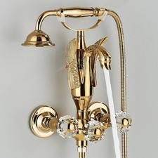 Gold Badewannenarmatur