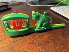 DDR Spielzeug Pfeife Ziehpfeife Vogelkäfig Katze Vogel Pfeife mit Musik