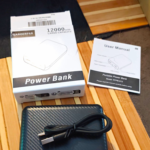 Garooerfar 12000 mah powerbank - mah,