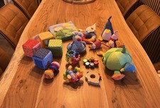 ❤️ Haba Baby Soielzeug 16 Teile Holz + Stoff Greiflinge Paket 1 ❤️