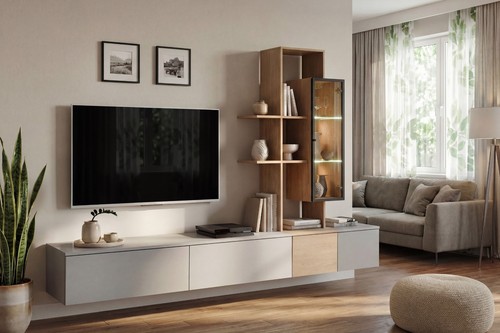 Wohnwand anbauwand wohnzimmer - wohnwand,