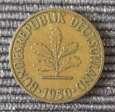 Münze, BRD, 5 Pfennig, 1950, D
