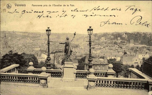 Verviers belgien ak - s/w, 1914