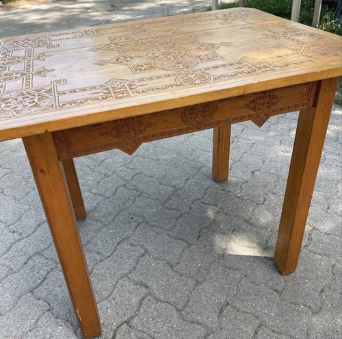 Handgeschnitzter orient tisch - handgeschnitzter,