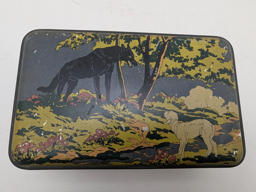Jugendstil blechdose loup - blechdose,