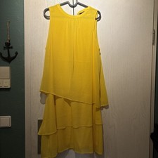 ZERO Lagen Look Sommerkleid Kleid Gelb Gr. 42 Neu