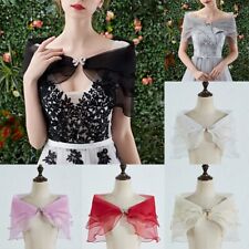 Anmutiges Hochzeit Cape Einfarbig Schal Kleid Cover Up für Abend Party