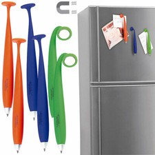 General Office 6er-Set Kugelschreiber mit Silikonhülle und Magnet