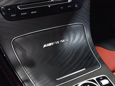 Mercedes AMG Aufkleber Emblem Logo Für Mittelkonsole Armaturenbrett Chrom