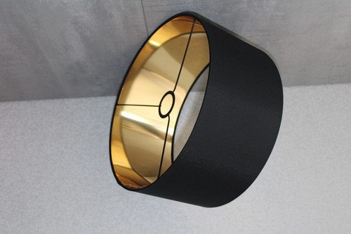 Lampenschirm schwarz gold 27 - gold, e