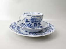 Hutschenreuther Zwiebelmuster 3 teiliges Kaffee Gedeck mit UT und Kuchen Teller