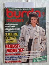 Burda Moden September 1987 mit vielen Infos mit Schnittmuster und Anleitungen 