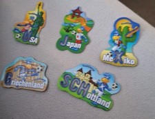 5 Länder-Magnete von