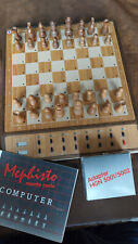 Schachcomputer Mephisto Monte Carlo mit original Figuren, Anleitung und Netzteil