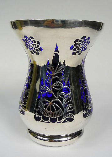 Vase silber overlay - overlay, haida
