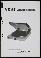 Original AKAI AP-M300 Turntable Service Manual/Diagram/Parts List o159