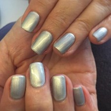 CND Shellac Silver Chrome 7,3 ml Neu Nagellack Top Super Qualität UV LED Gel