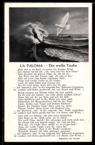 Paloma die weiße - ak,