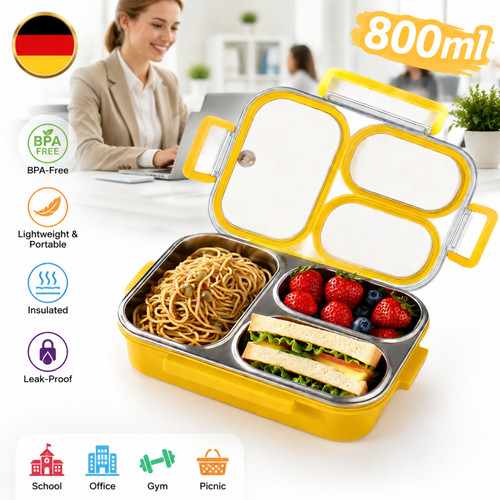 Lunchbox bento box edelstahl - lunchbox,