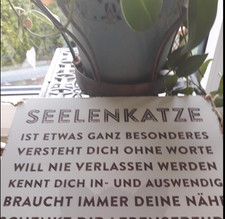 Blechschild,Thema Katze22cmbreit,31hoch