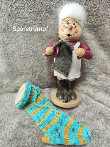 Selbstgestrickter sparstrumpf - selbstgestrickter,
