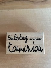 Holzstempel Rayher Motiv Kommunion Artikel-Nr. 28 539 00 neuwertig