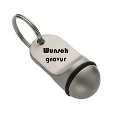 HOTEL Schlüsselanhänger FUJARDO aus Metall  graviert  inkl. Gravur Miniatur