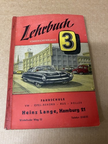 Fahrschulbuch antik - fahrschulbuch,,