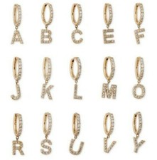 Initial Name Ohrringe 14K