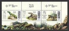 Bund Mi.Nr. 3844-3846** (2024) postfrisch (Kleinbogen)/Jugend: Reptilien